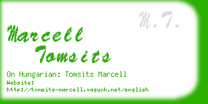 marcell tomsits business card